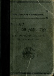 Cover of edition deamiciti00ciceuoft