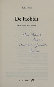 Cover of edition dehobbit0000tolk