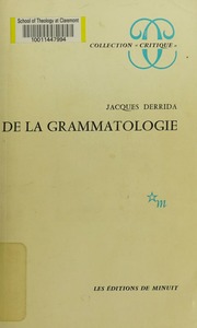 Cover of edition delagrammatologi0000derr