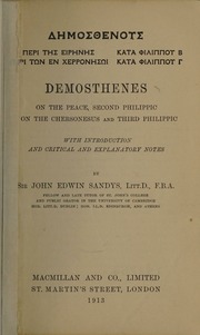 Cover of edition demosthenousperi00demo_0