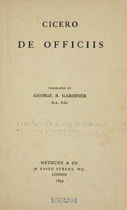 Cover of edition deofficiis00cice