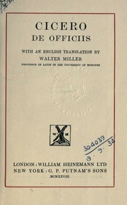 Cover of edition deofficiiswithen00ciceuoft