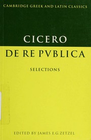 Cover of edition derepublicaselec0000cice