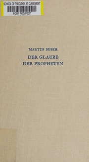 Cover of edition derglaubederprop0000bube