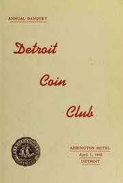 Detroit Coin Club Annual Banquet Program