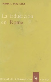 Díaz, M  La Educación En Roma [ocr] [1966]