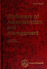 Cover of edition dictionaryofadmi0000bank