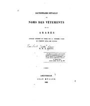 Cover of edition dictionnairedta00dozygoog