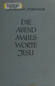 Cover of edition dieabendmahlswor0000jere