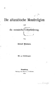 Cover of edition diealtarabische01nielgoog