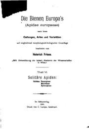 Cover of edition diebieneneuropa00friegoog