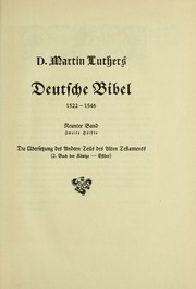 Cover of edition diedeutschebibel1021unse