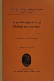 Cover of edition diejungfrauengeb0000camp