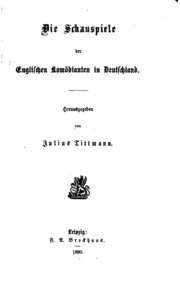 Cover of edition dieschauspieled00tittgoog