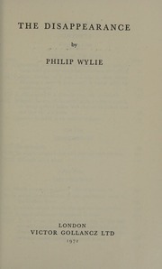 Cover of edition disappearance0000wyli