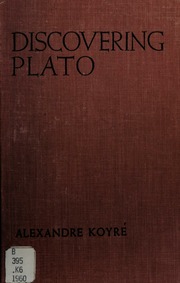 Cover of edition discoveringplato0000koyr