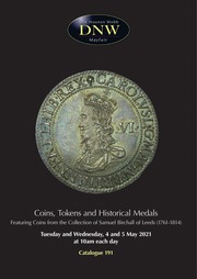 Coins, Tokens and Historical Medals Featuring Coins from the Collection of Samuel Birchall of Leeds (1761-1814)