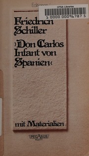 Cover of edition doncarlosinfantv0000schi