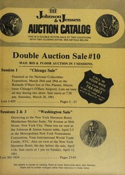 Double Auction Sale # 10: Session 1