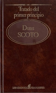 Duns Scoto  Tratado Del Primer Principio [1985]