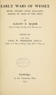 Cover of edition earlywarsofwesse00majorich
