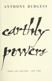 Cover of edition earthlypowers00burg