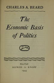 Cover of edition economicbasisofp00bear