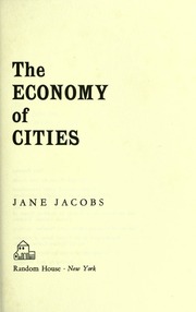 Cover of edition economyofcities00jacorich