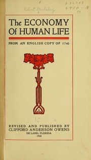 Cover of edition economyofhumanli00dods