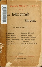 Cover of edition edinburghelevenp00barr