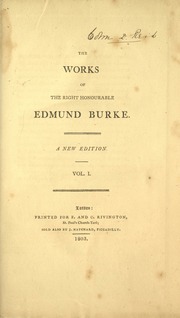 Cover of edition edmundburke01burkuoft