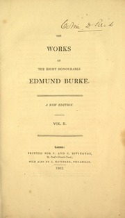 Cover of edition edmundburke02burkuoft