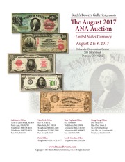 The August 2017 ANA Auction of United States Currency