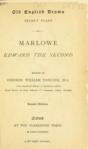 Cover of edition edwardsecond00marluoft