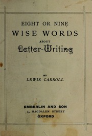 Cover of edition eightorninewisew00carr