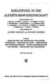 Cover of edition einleitungindie01nordgoog