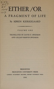 Cover of edition eitherorfragment0000kier