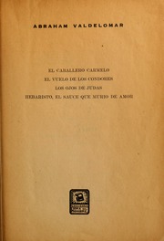 Cover of edition elcaballerocarme00vald