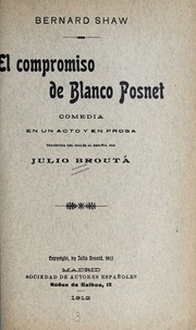 Cover of edition elcompromisodebl00shaw