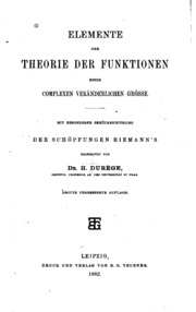 Cover of edition elementedertheo01durgoog