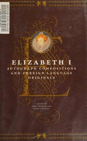 Cover of edition elizabethiautogr0000eliz