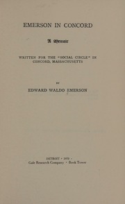 Cover of edition emersoninconcord0000emer_g6l5