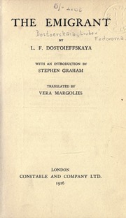 Cover of edition emigrant00dostiala