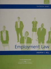 Cover of edition employmentlaw0000bell