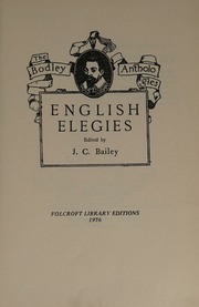 Cover of edition englishelegies0000bail