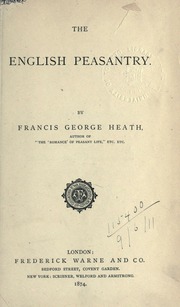Cover of edition englishpeasantry00heatuoft