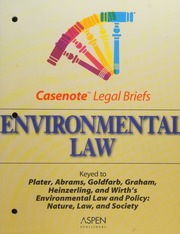 Cover of edition environmentallaw0000case_c9q3
