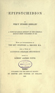 Cover of edition epipsychidion00shelrich