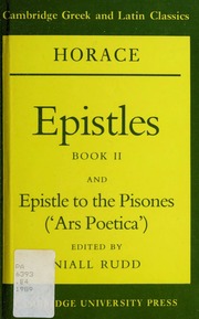 Cover of edition epistlesbookiiep0000hora
