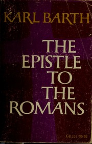 Cover of edition epistletoromans00karl